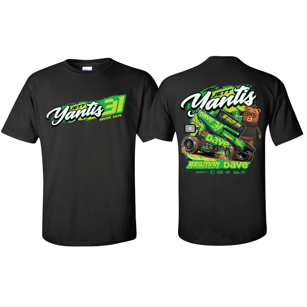 YANTIS x DAVE Signature Black T-Shirt